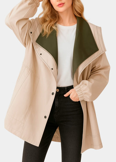Oversized Trench-Style Jacket