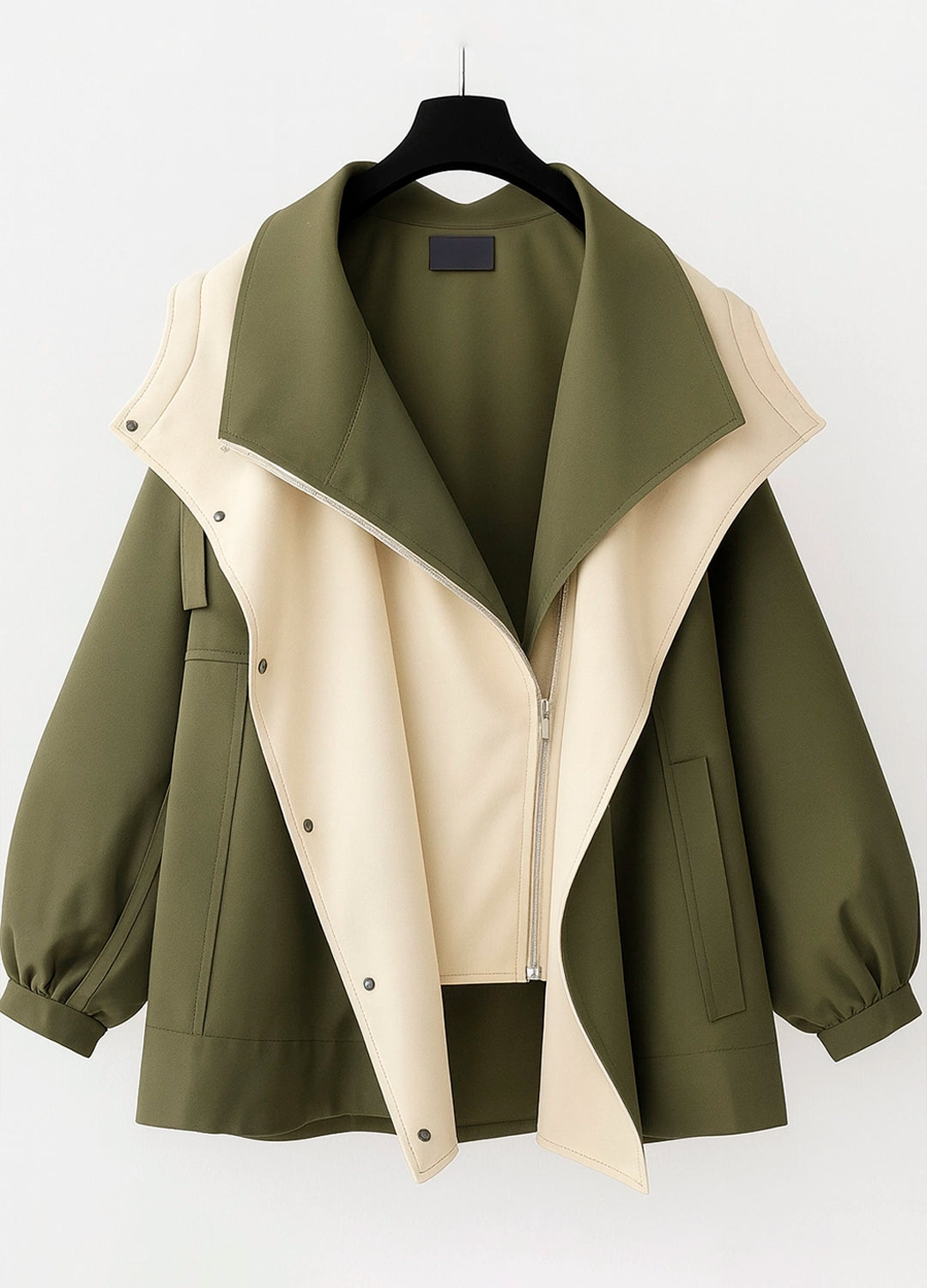Oversized Trench-Style Jacket
