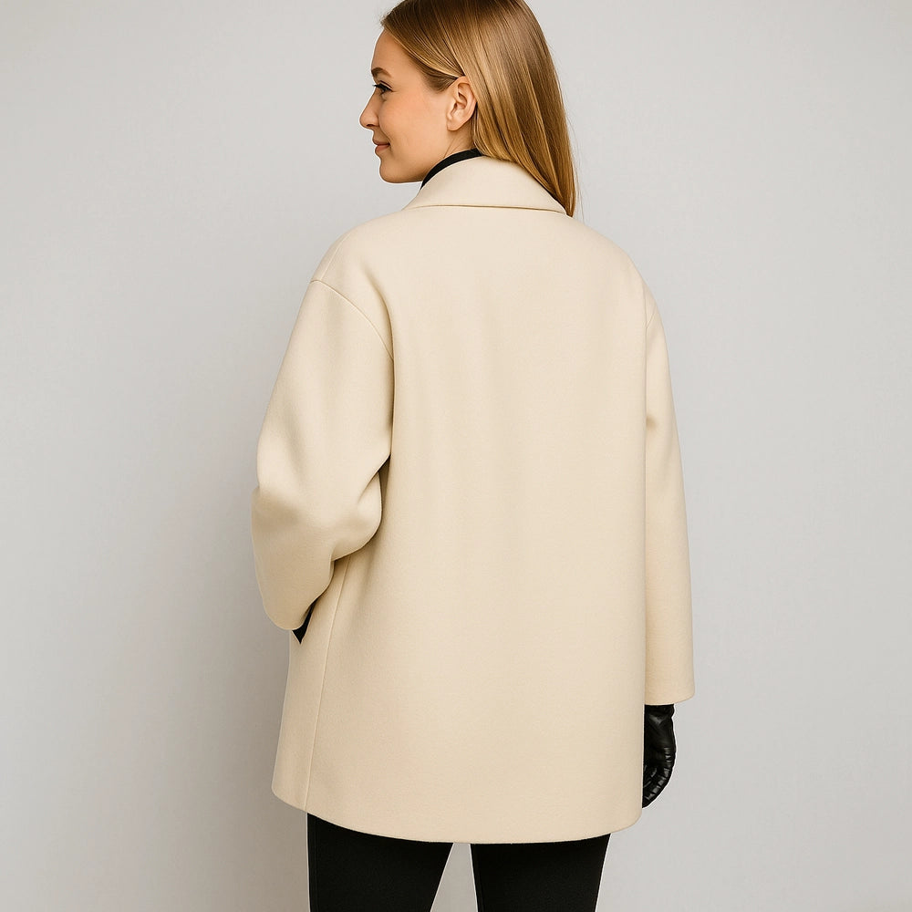 Luxury Oversized Wool-Blend Statement Coat