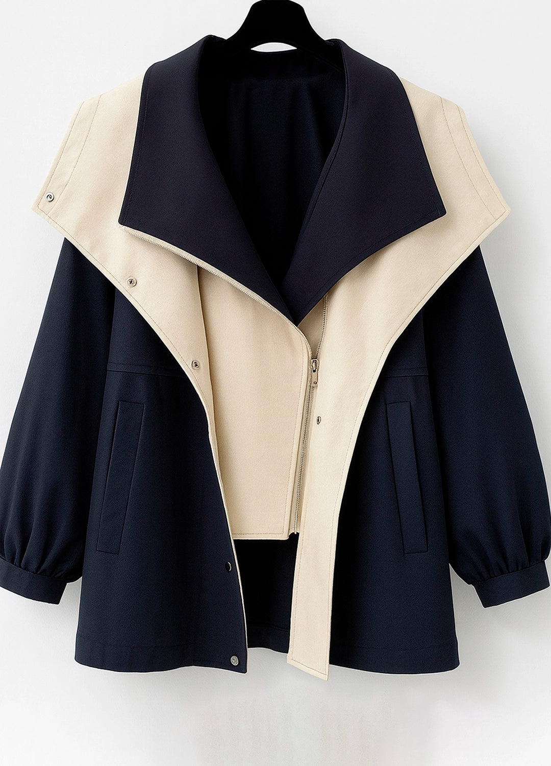 Oversized Trench-Style Jacket