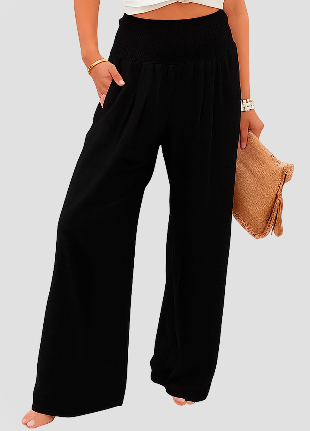 Luxe Wide-Leg Relaxed Trousers