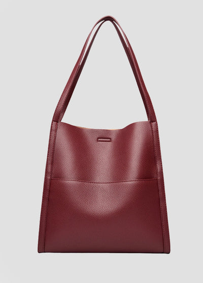Structured Tote Bag in Textured Premium Leather