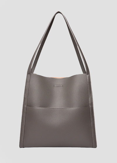 Structured Tote Bag in Textured Premium Leather