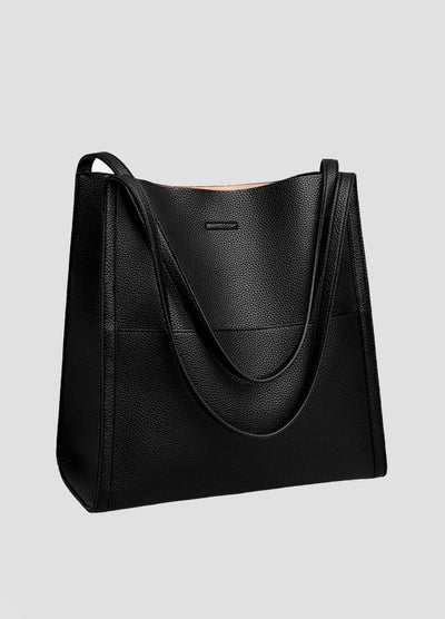 Structured Tote Bag in Textured Premium Leather