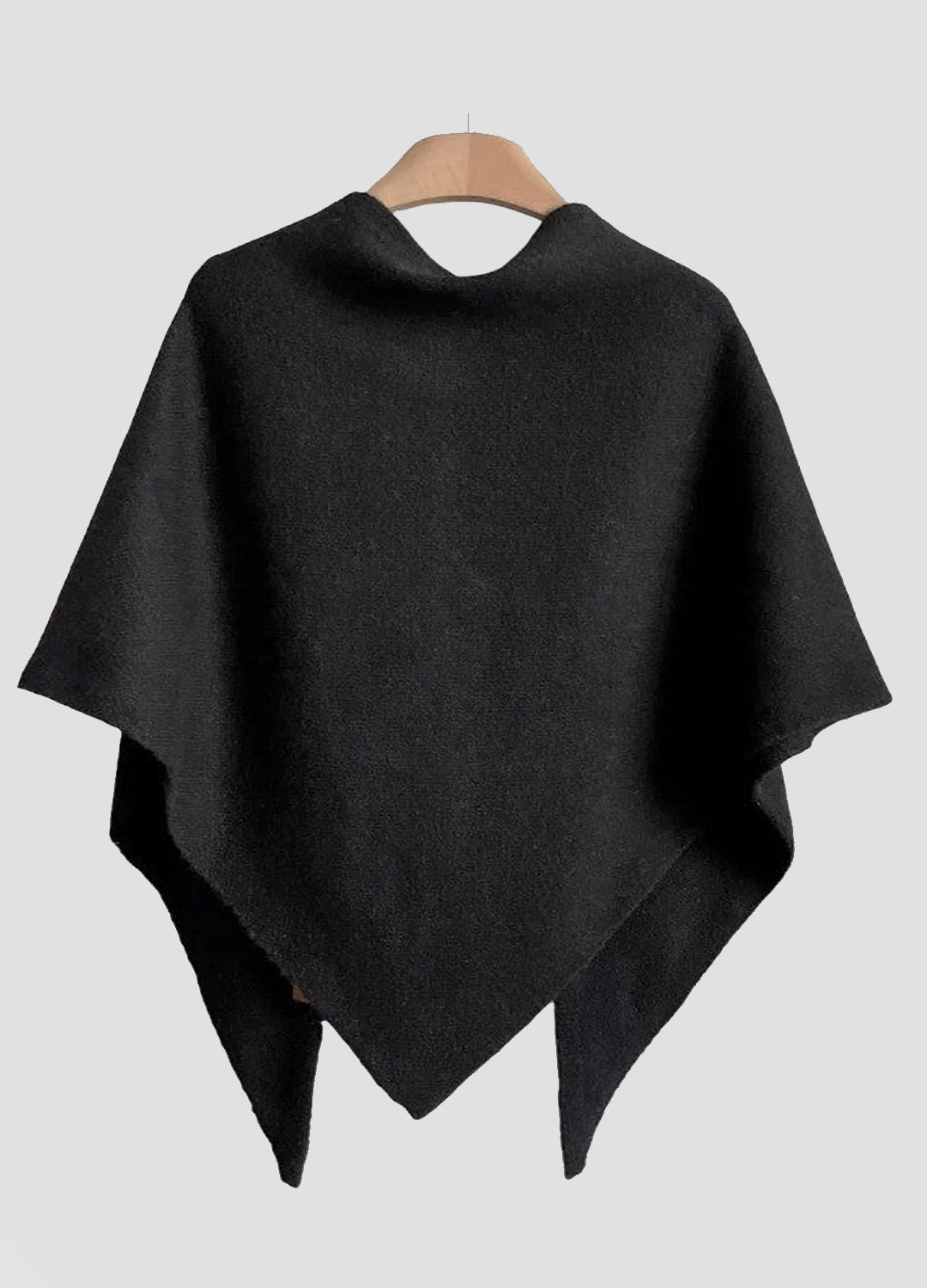 Premium Wool-Blend Knotted Wrap Shawl