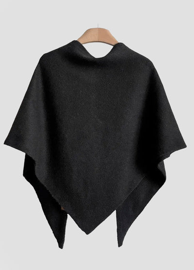 Premium Wool-Blend Knotted Wrap Shawl