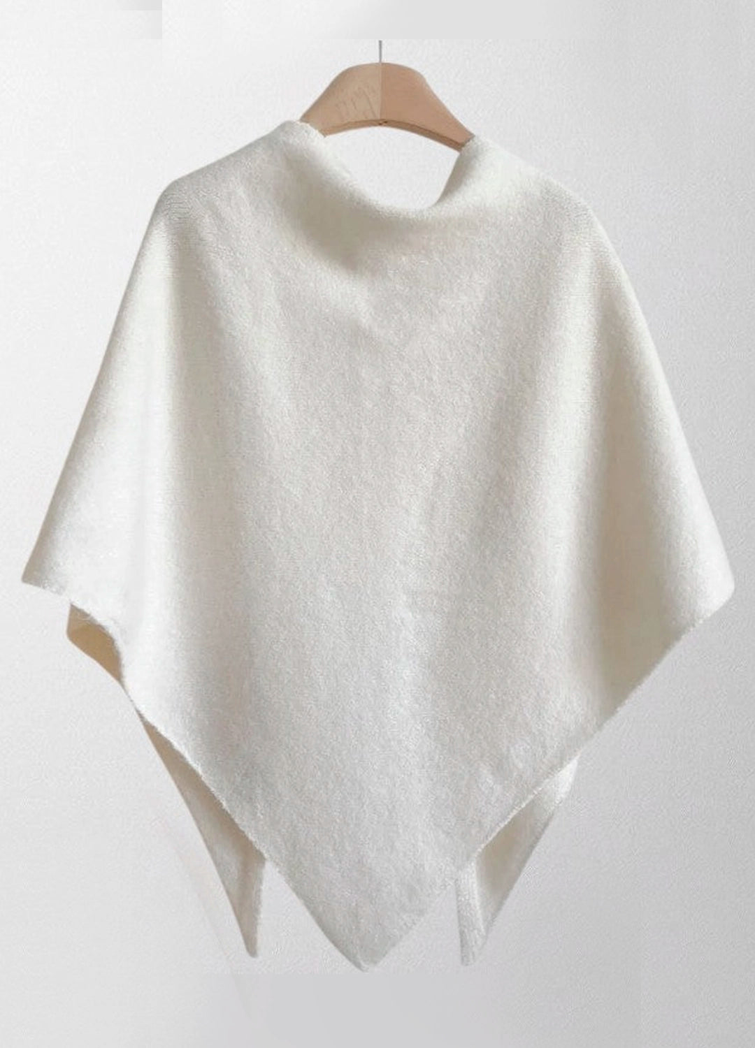 Premium Wool-Blend Knotted Wrap Shawl