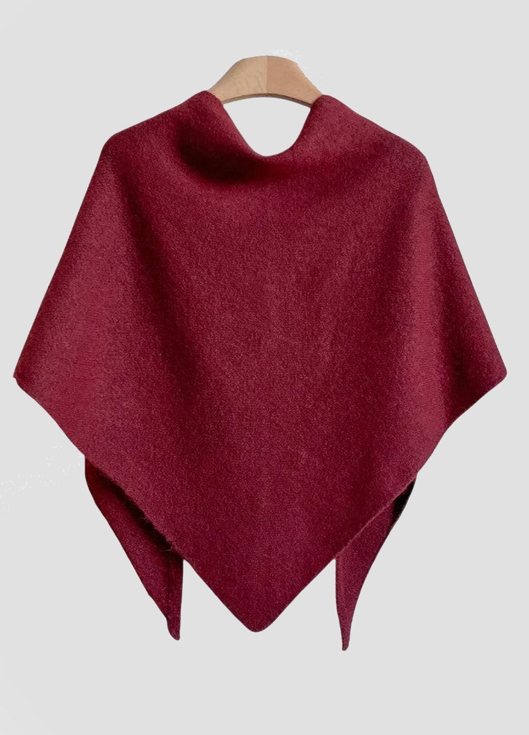 Premium Wool-Blend Knotted Wrap Shawl