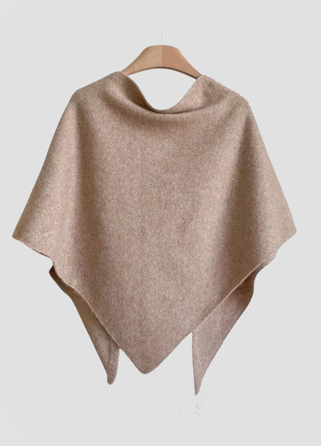 Premium Wool-Blend Knotted Wrap Shawl