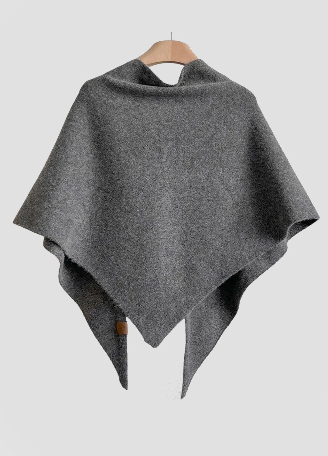 Premium Wool-Blend Knotted Wrap Shawl