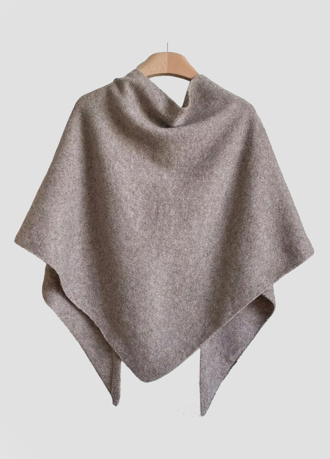 Premium Wool-Blend Knotted Wrap Shawl