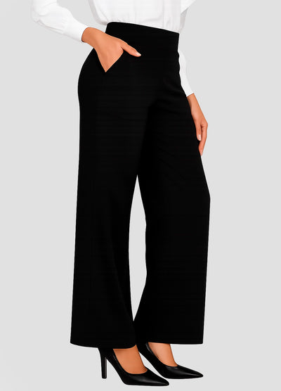 Tailored Wide-Leg Office Trousers