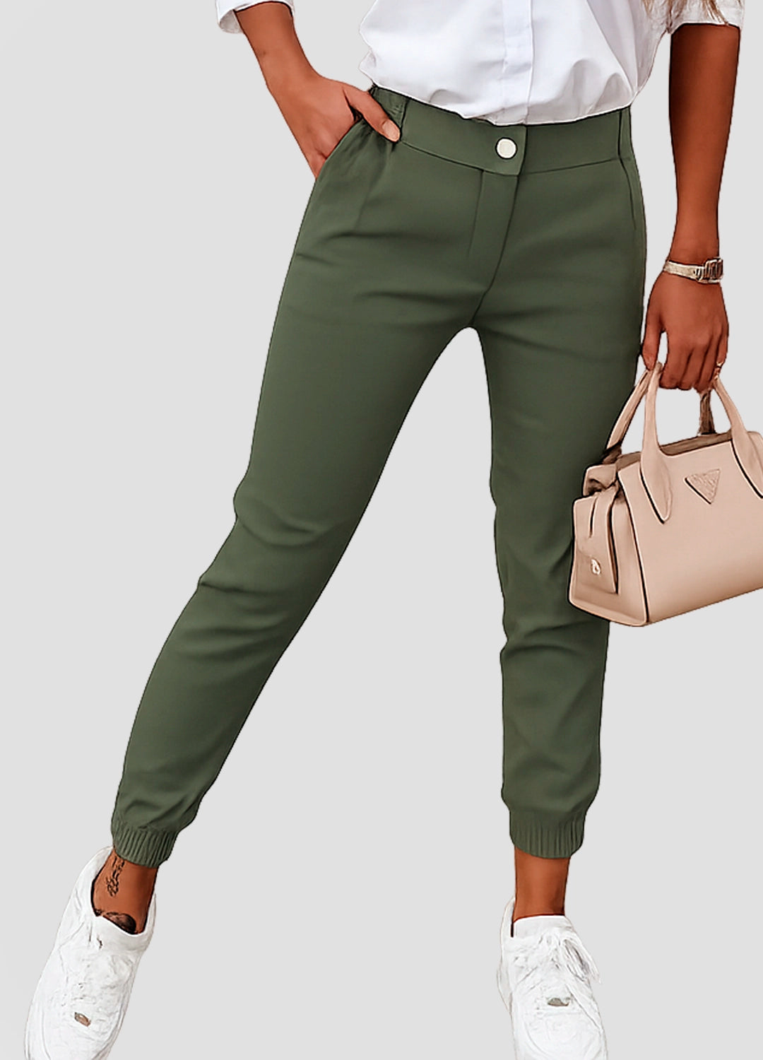 Tailored Slim-Fit Ankle Trousers