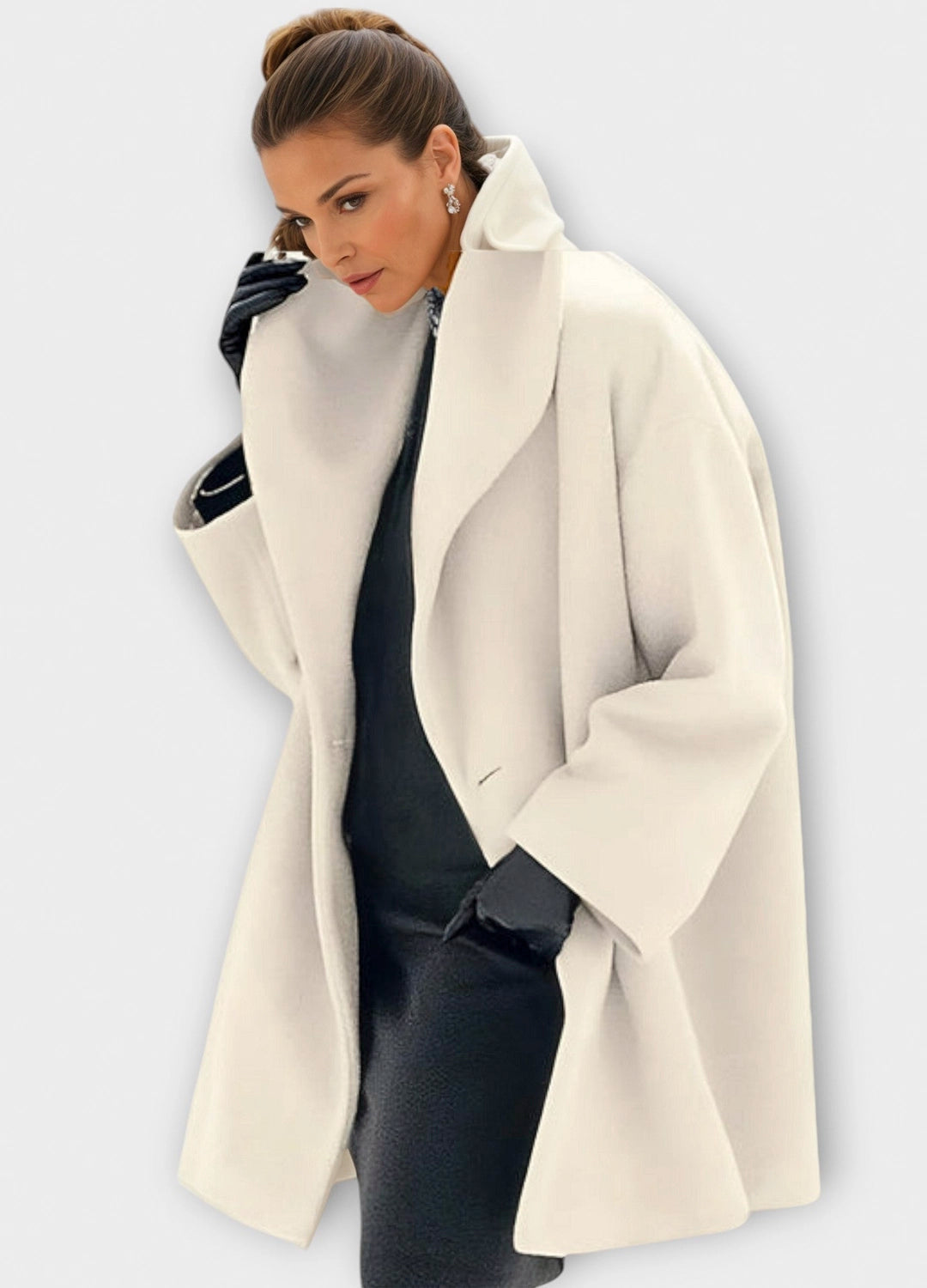 Luxury Oversized Wool-Blend Statement Coat