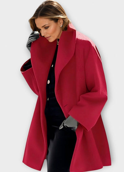 Luxury Oversized Wool-Blend Statement Coat
