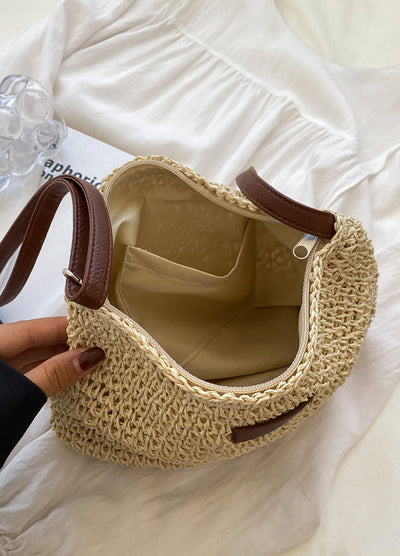 Handwoven Straw Shoulder Bag