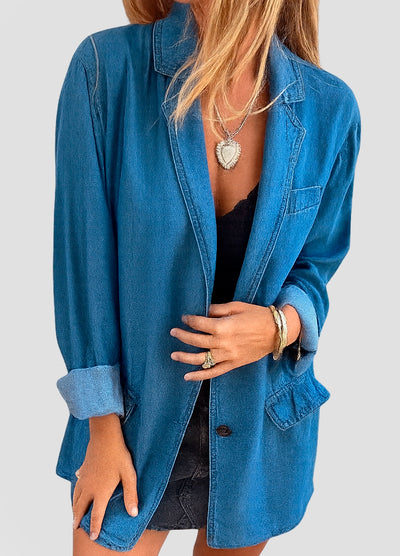 Tailored Denim Overshirt Jacket