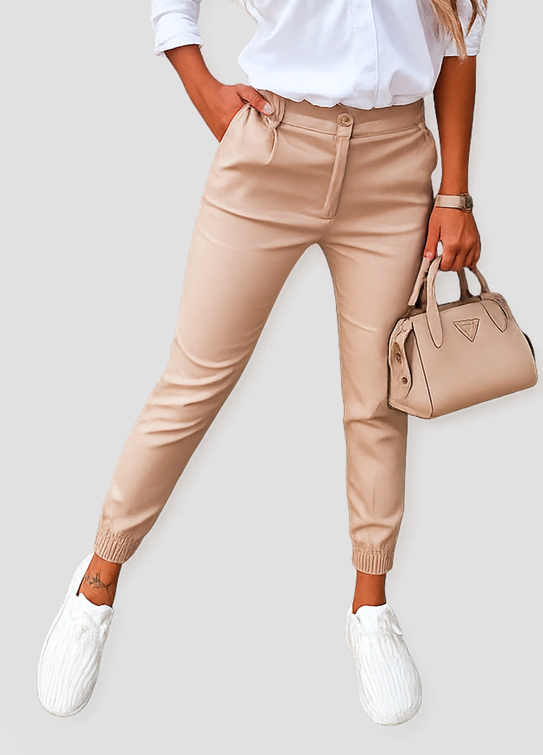 Tailored Slim-Fit Ankle Trousers