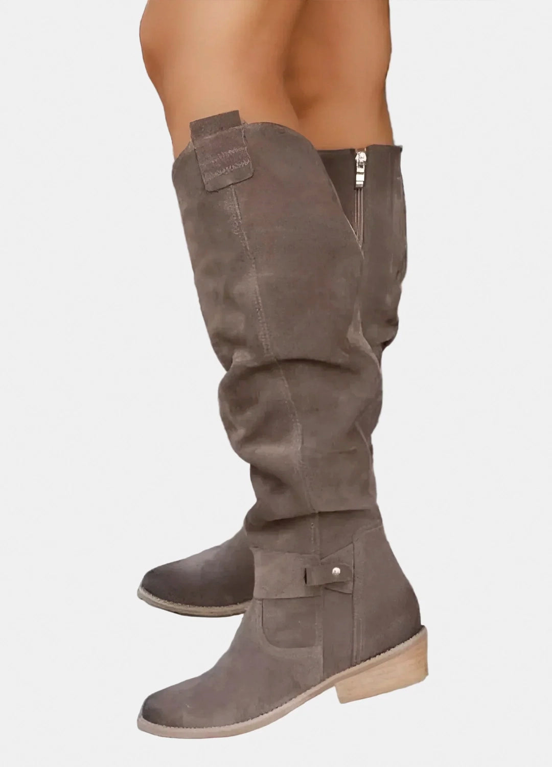 Elegant Knee-High Suede Boots
