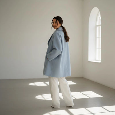 Luxury Oversized Wool-Blend Statement Coat