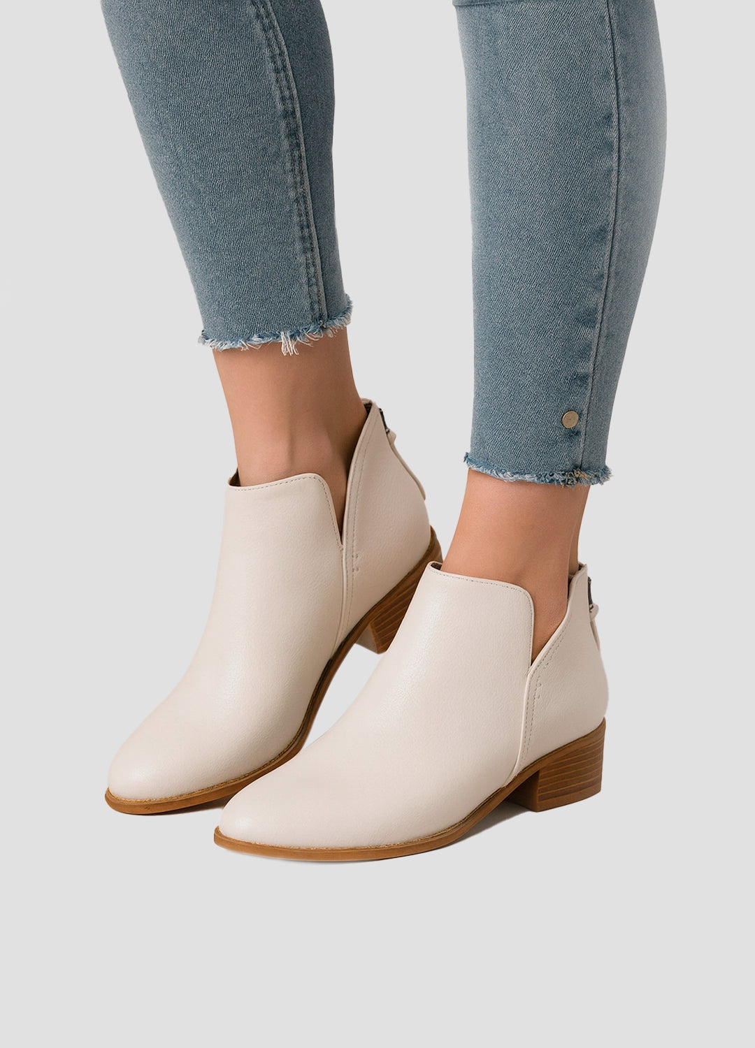 Essential Leather Ankle Boots with Block Heel