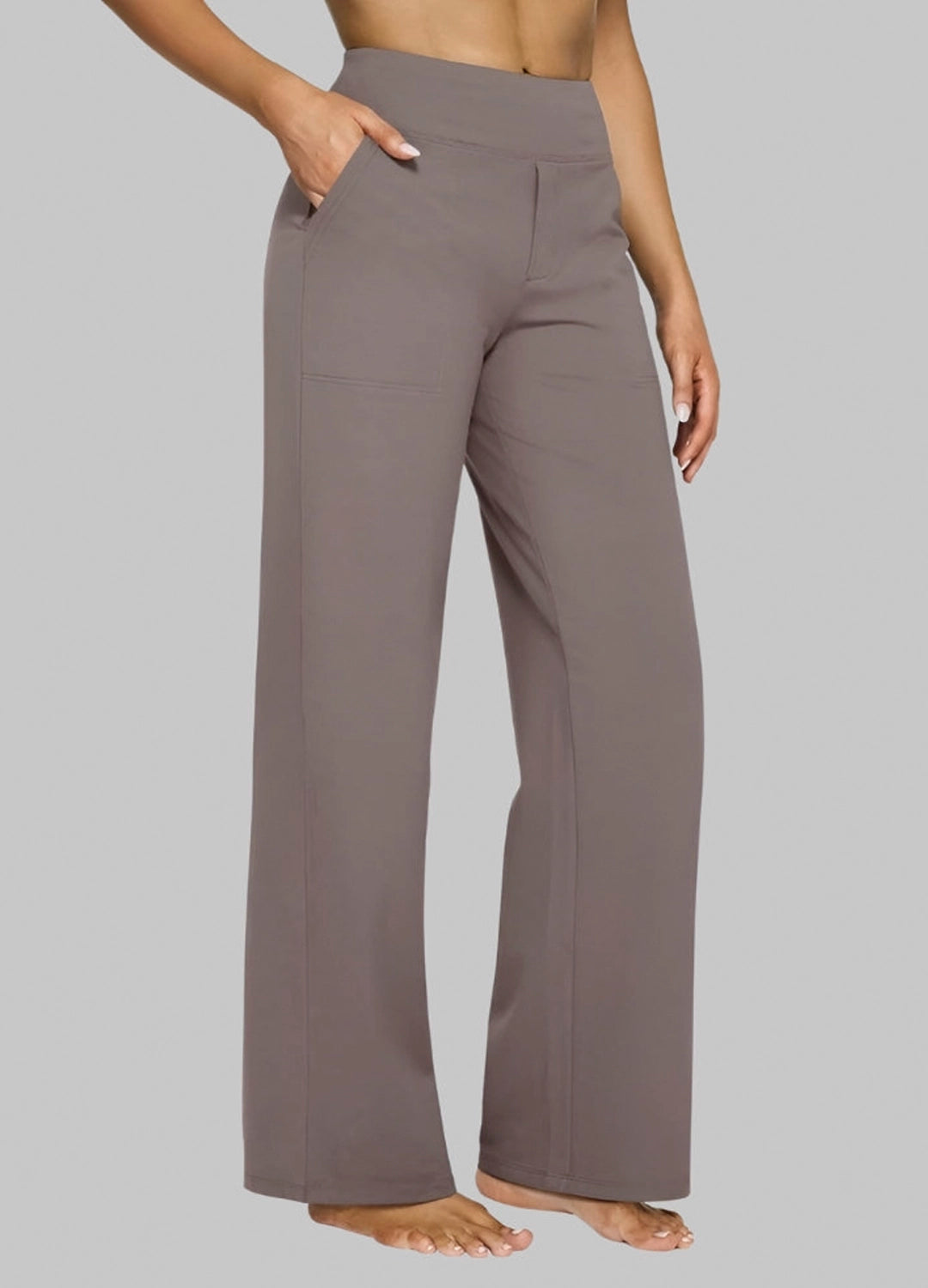 Tailored Wide-Leg Office Trousers
