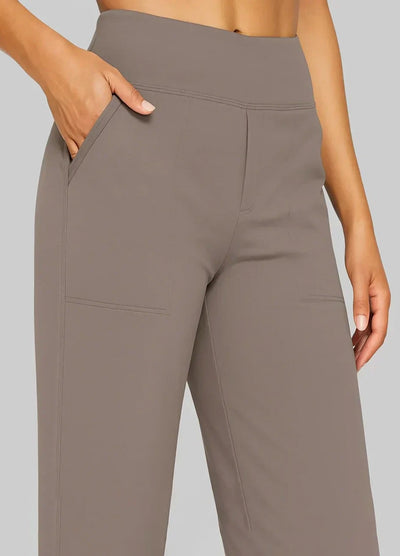 Tailored Wide-Leg Office Trousers
