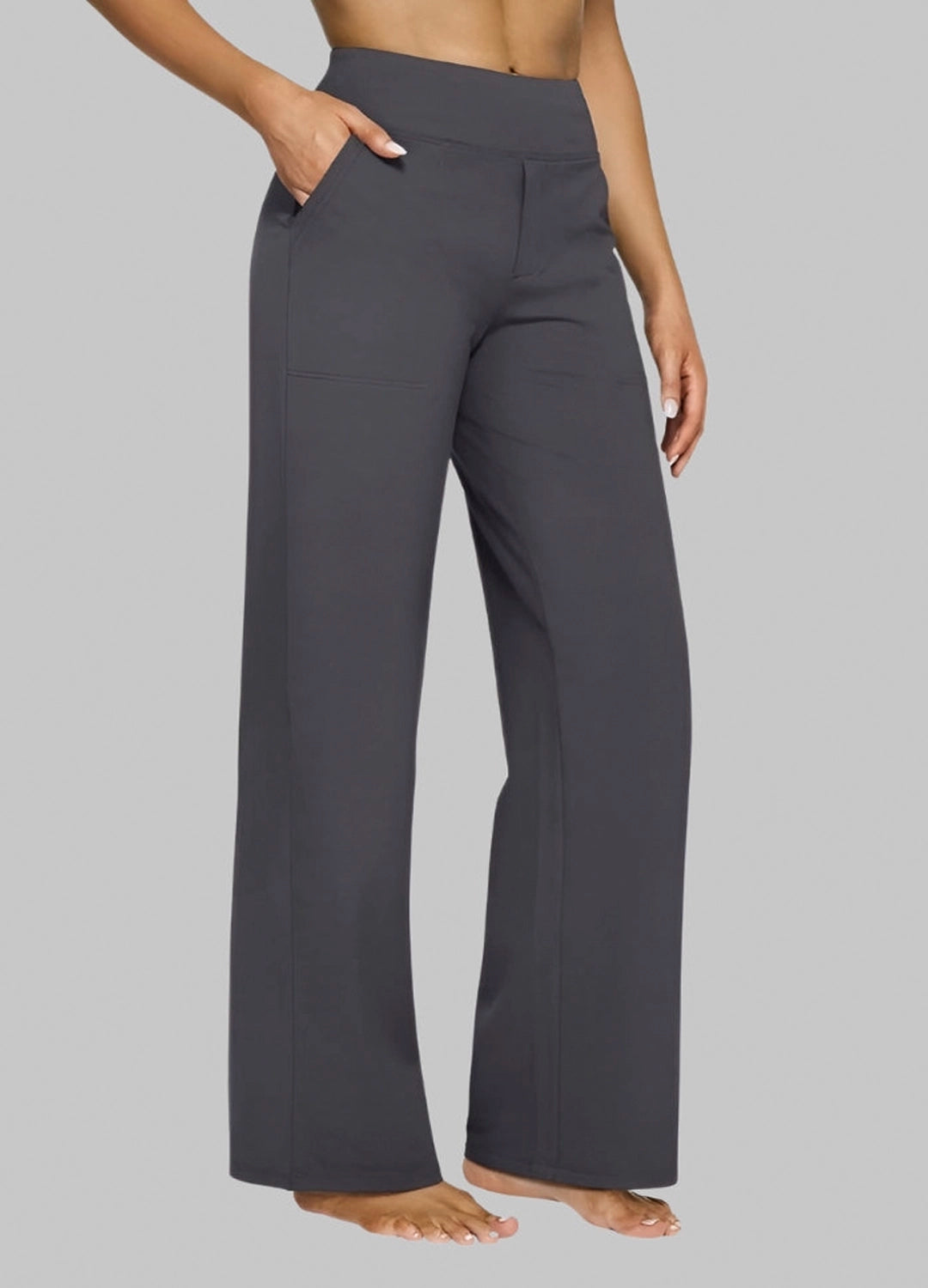 Tailored Wide-Leg Office Trousers