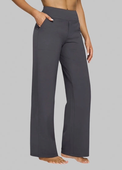 Tailored Wide-Leg Office Trousers